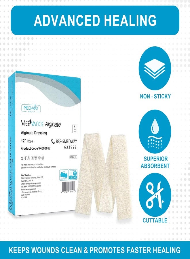 ضمادة ميدفانس™ ألجينات - ضمادة ألجينات الكالسيوم، حبل بطول 12 بوصة، علبة تحتوي على 5 ضمادات - Image 4